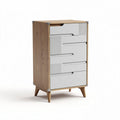 Commode en bois avec tiroirs blancs dimensions 80 x 40 x 100cm